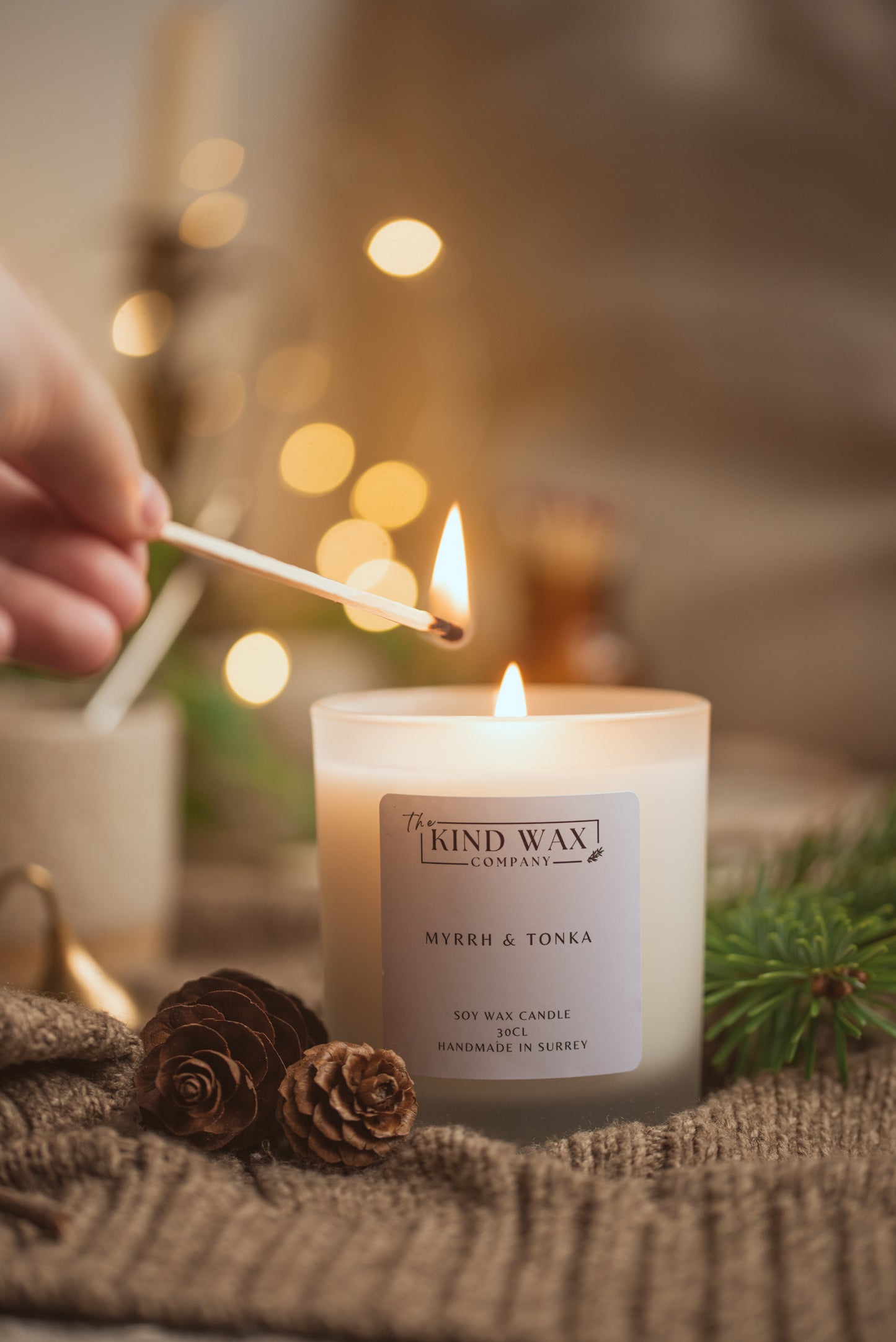 Myrrh & Tonka Scented Soy Candle