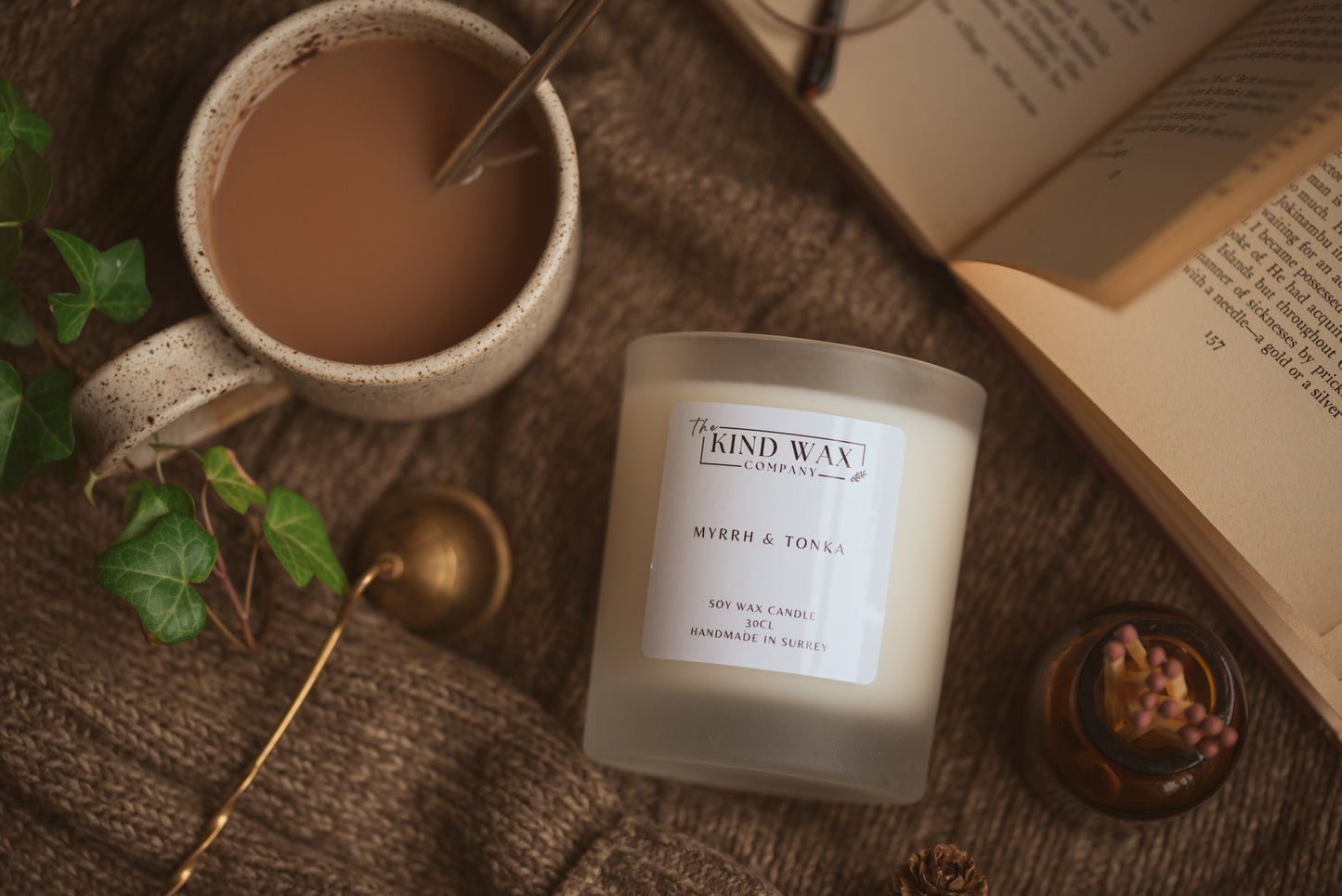 Myrrh & Tonka Scented Soy Candle