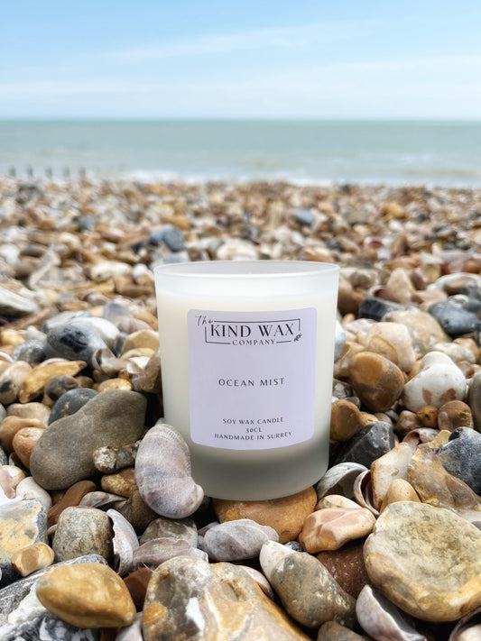 Ocean Mist Scented Soy Candle - TheKindWaxCompany