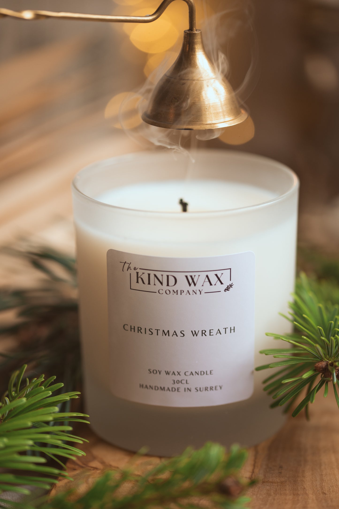 Christmas Wreath Scented Soy Candle