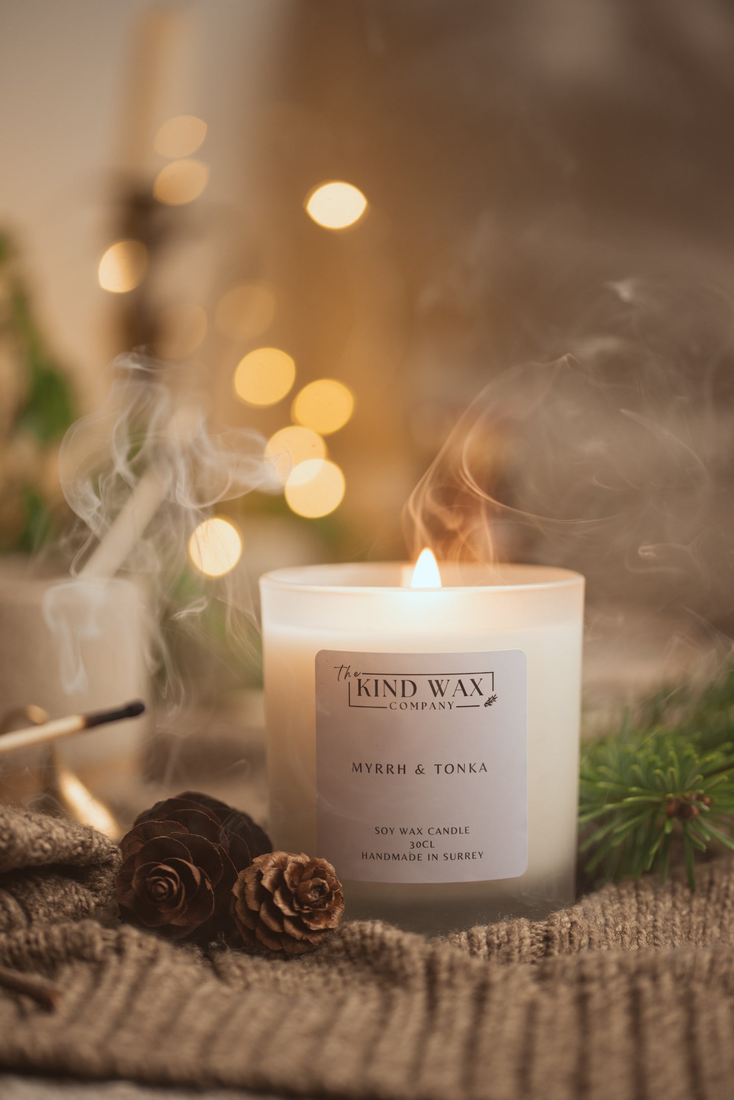 Myrrh & Tonka Scented Soy Candle