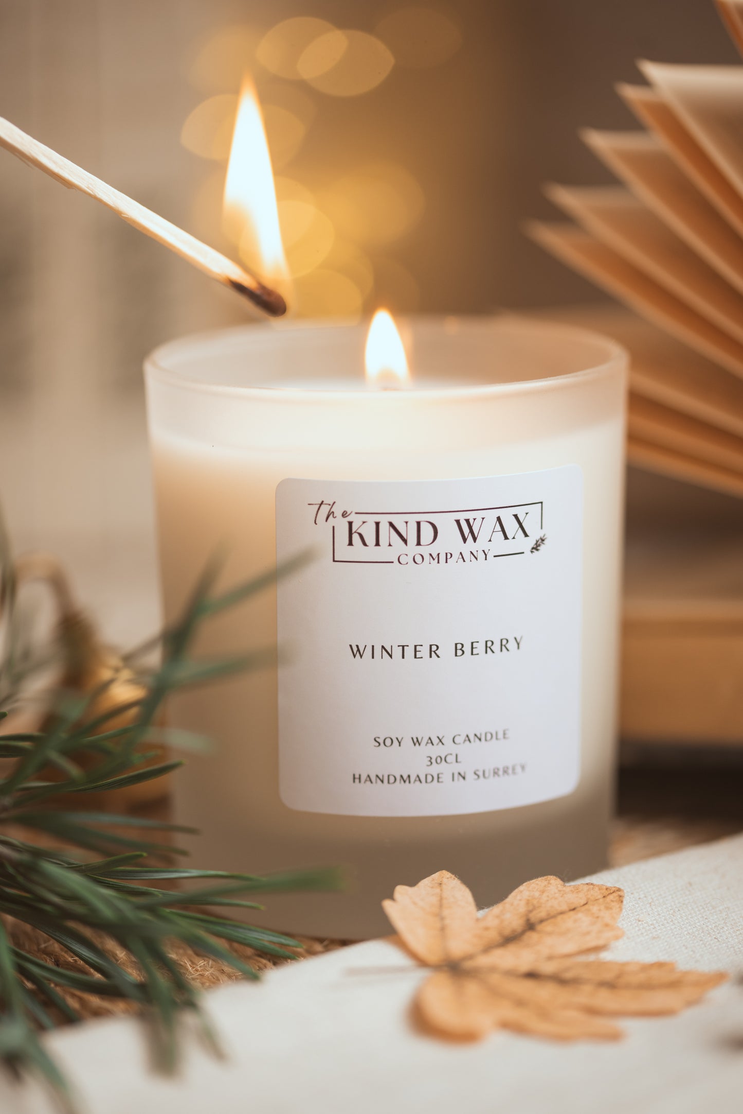 Winter Berry Scented Soy Candle