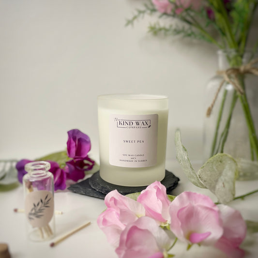 Sweet Pea Soy Candle - TheKindWaxCompany