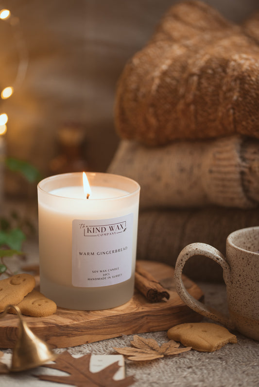 Warm Gingerbread Scented Soy Candle