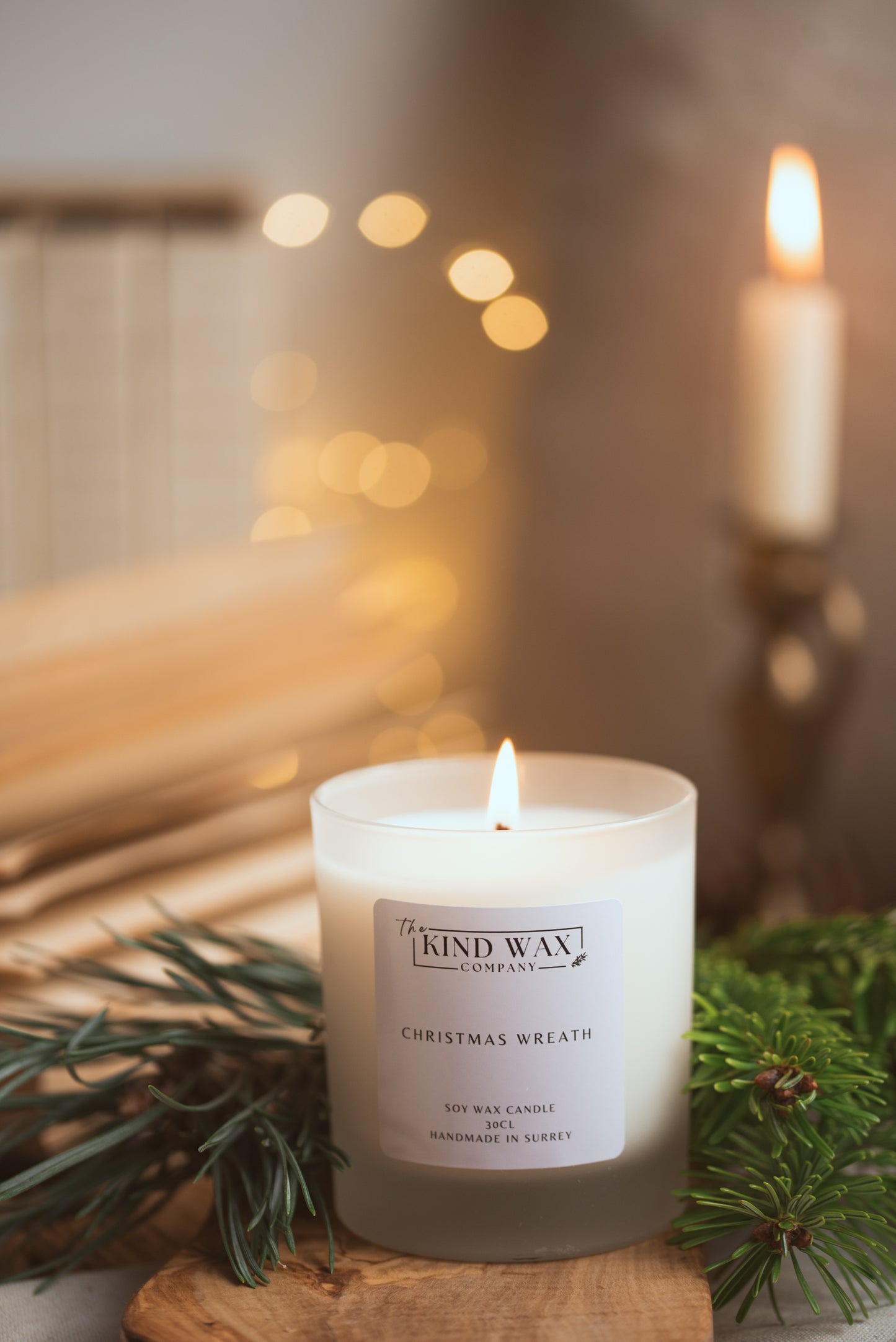 Christmas Wreath Scented Soy Candle