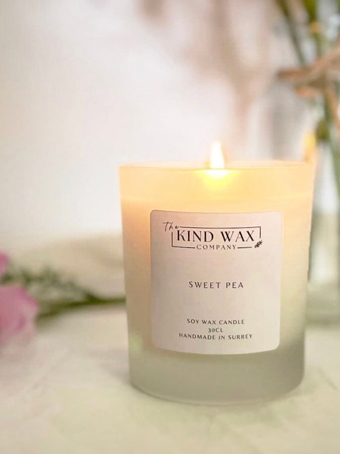 Sweet Pea Soy Candle - TheKindWaxCompany