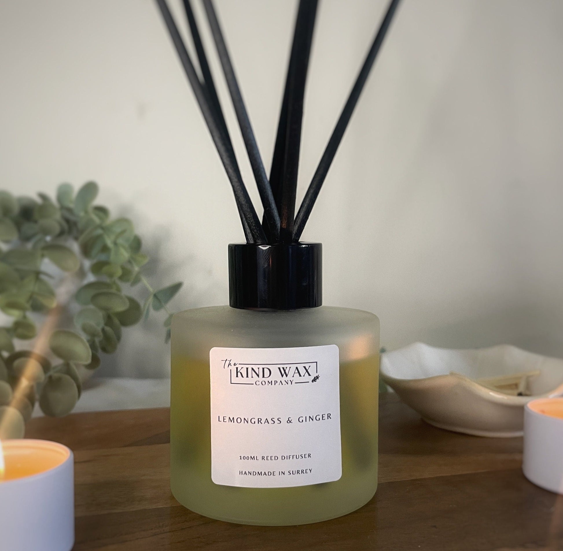 Lemongrass & Ginger Reed Diffuser - TheKindWaxCompany