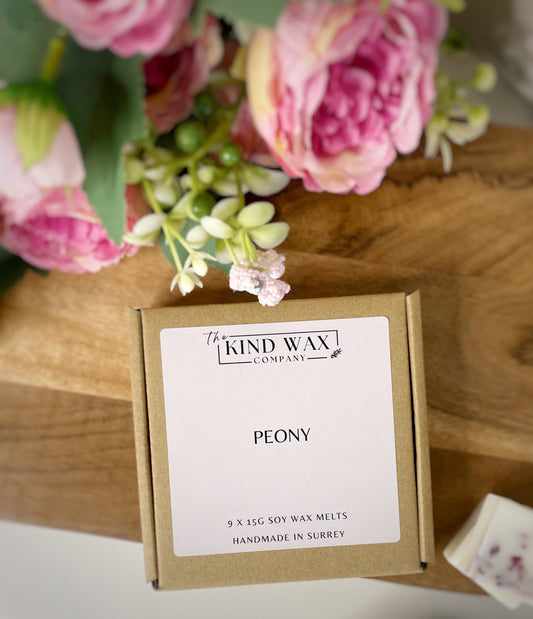 Peony Scented Soy Wax Melts - TheKindWaxCompany