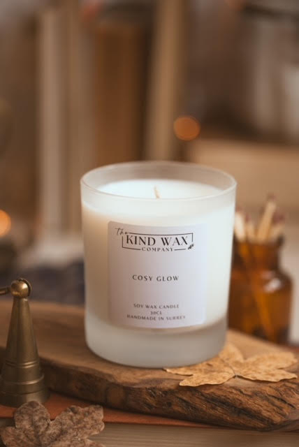 Cosy Glow Scented Soy Candle - TheKindWaxCompany